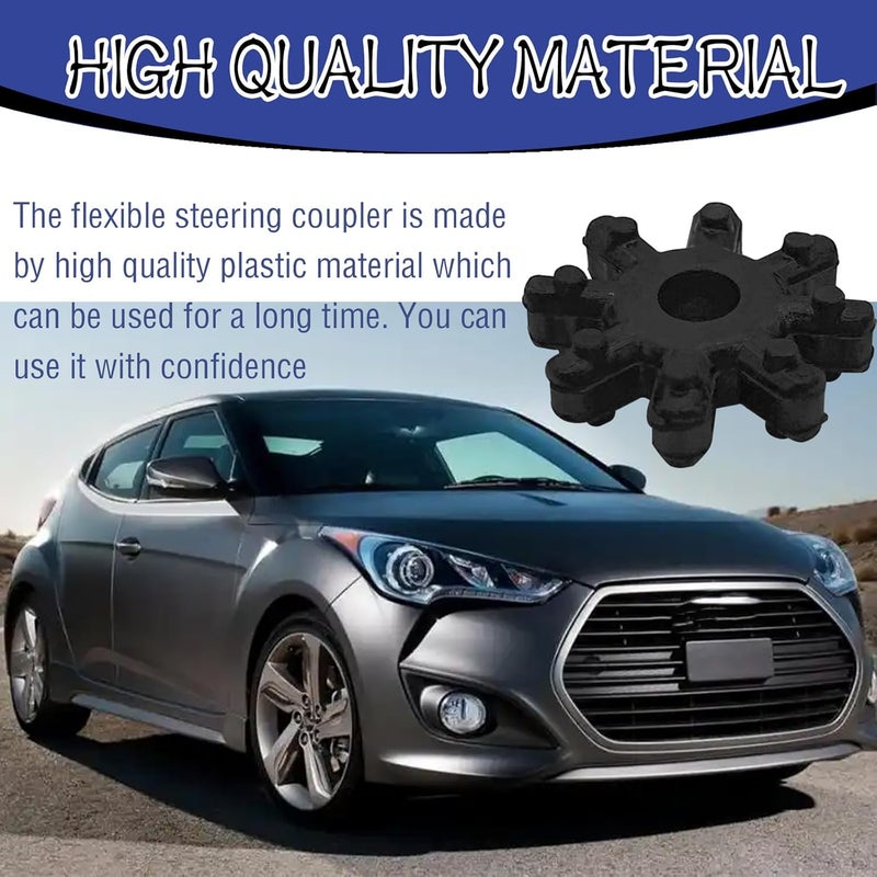 GolTHd 4PCS Black Flexible Steering Coupler, 563152K000FFF 56315-2K000 56315-2K000FFF Compatible with Hyundai Kia - Image 5